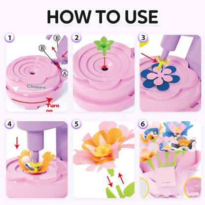 Sada na výrobu kvetinových kytíc pre deti