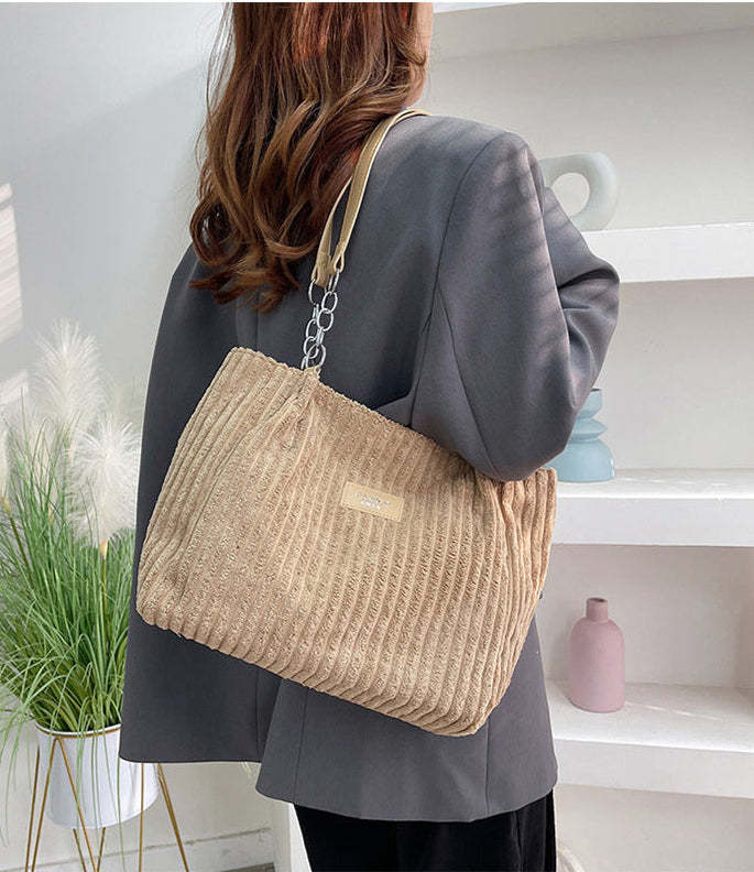 Julia™ | Cotton Corduroy Tote Bag