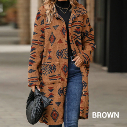 Dámska teplá mikrovlaknita fleece bunda s potlačou