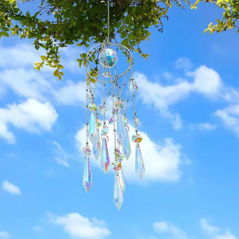 Závesný krištáľový hranolový prívesok Suncatcher