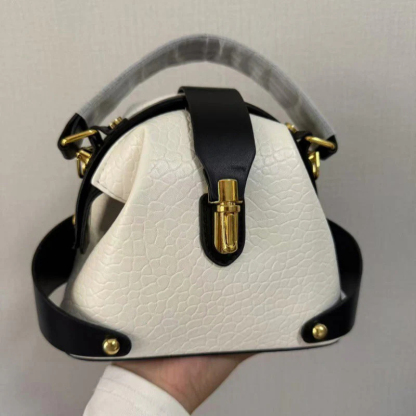 Módna farebne blokovaná kabelka cez telo