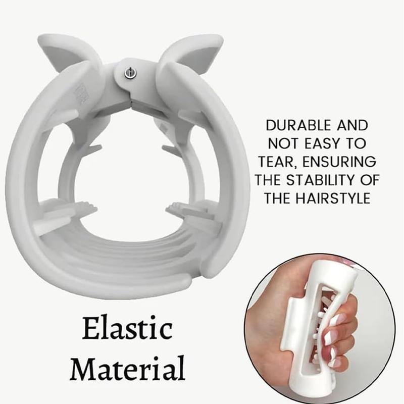4 ks silikónových sponiek do vlasov s protišmykovým efektom v oblakoch