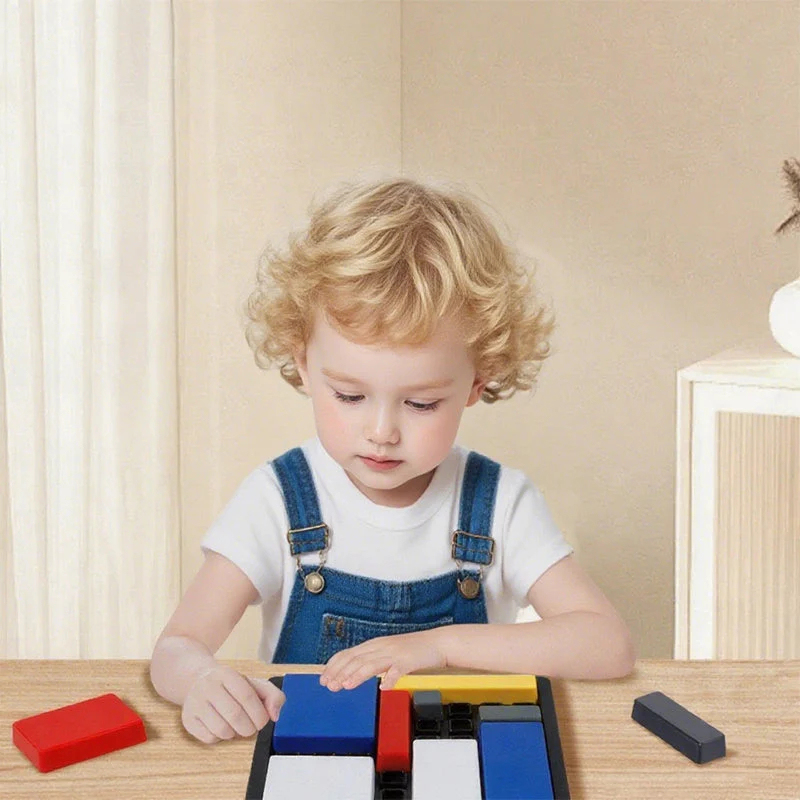 Kreativt geometriskt blockpusselspel