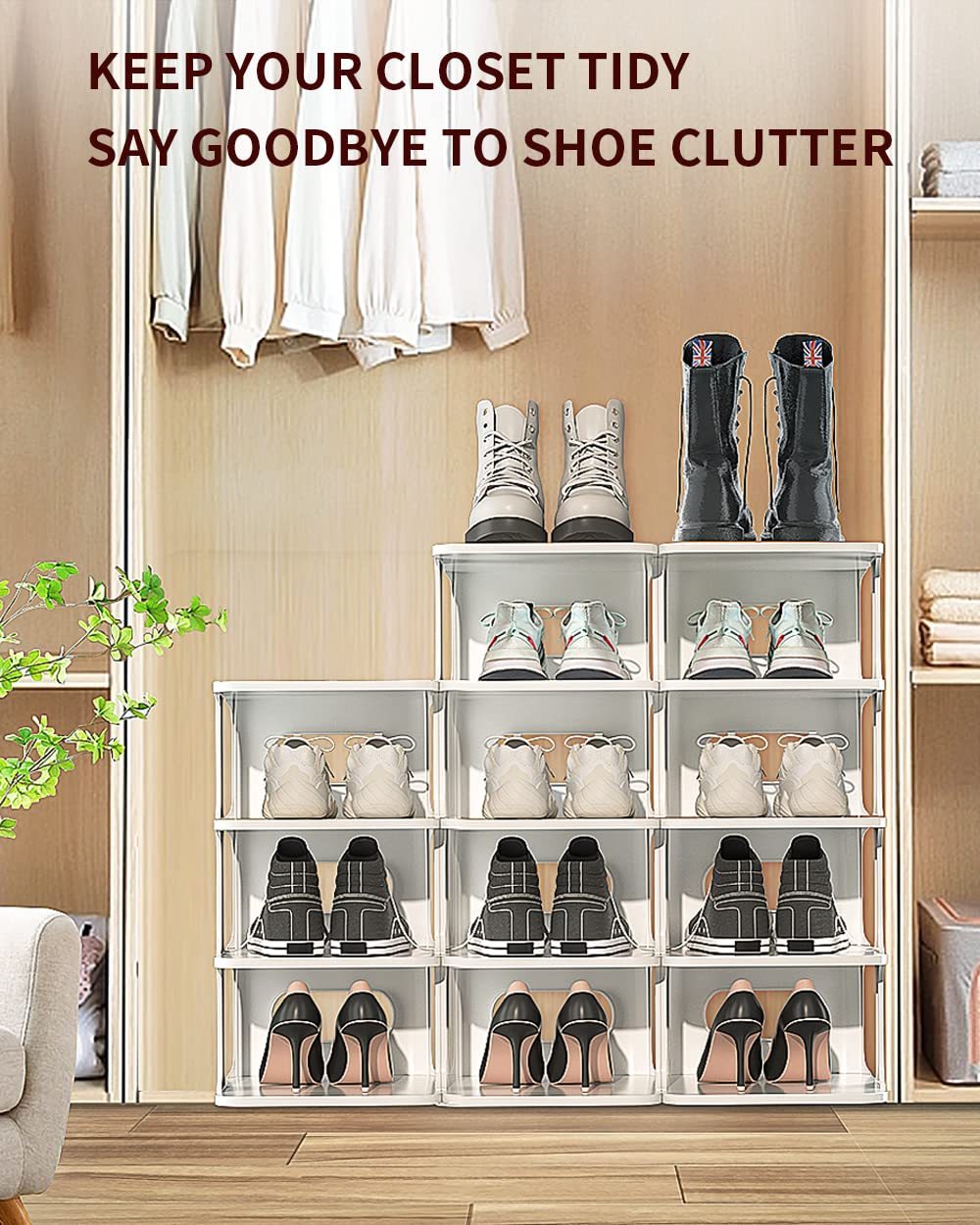 Viacvrstvový organizér na topánky