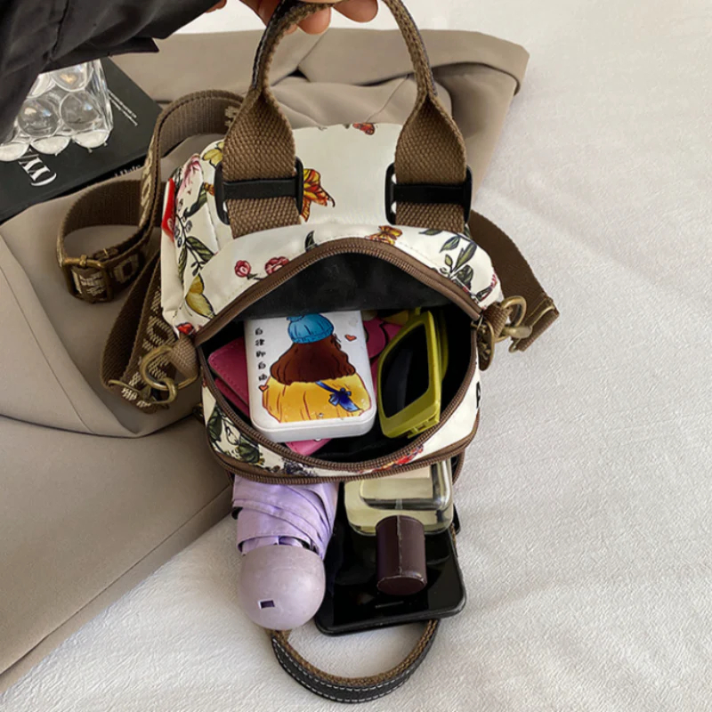 💥Dámska módna tlač viacvrstvovej tašky cez rameno💕