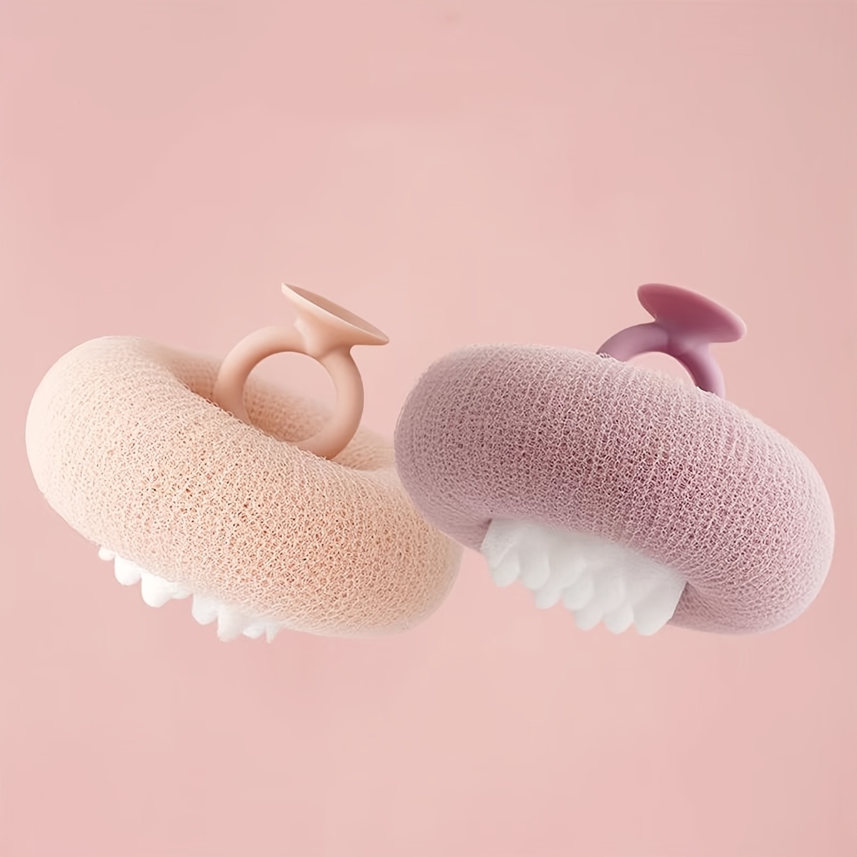 Sprchová guľa s prísavkou na slnečnice, exfoliačná špongia