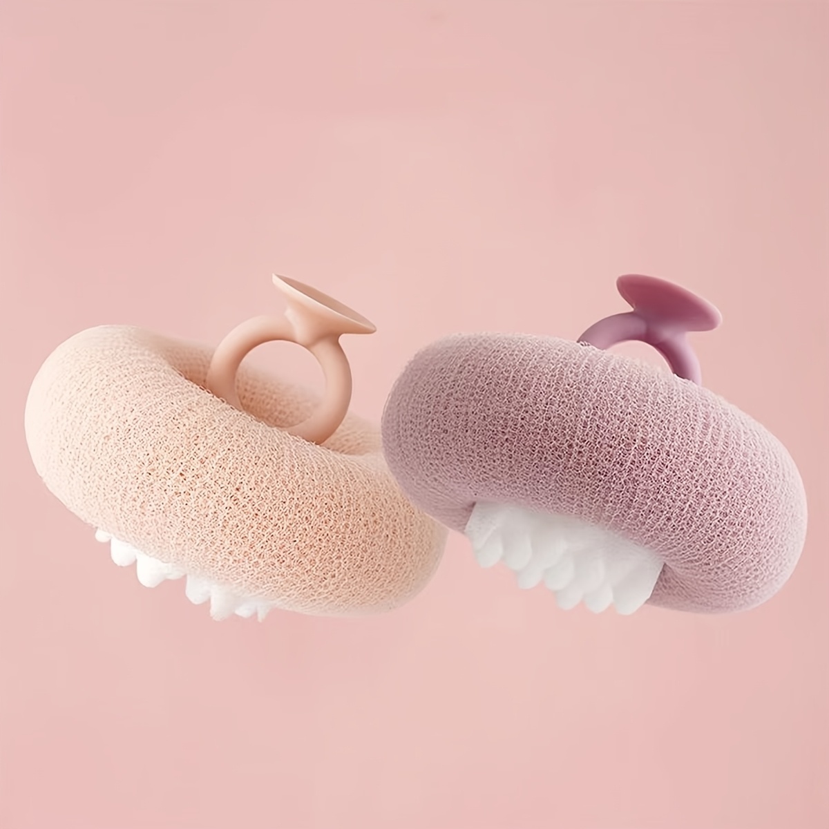 Sprchová guľa s prísavkou na slnečnice, exfoliačná špongia