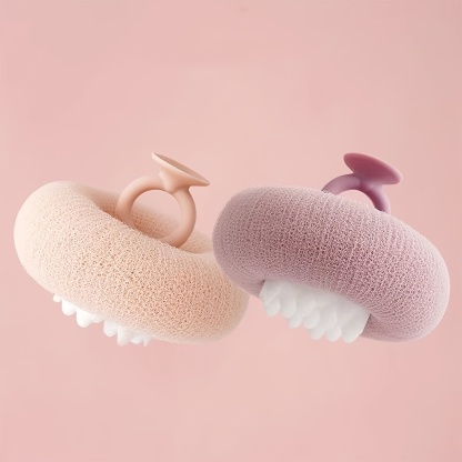 Sprchová guľa s prísavkou na slnečnice, exfoliačná špongia