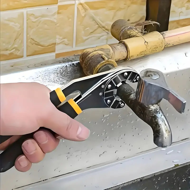 cheie magică multifuncțională de   - reglabilă cu socket hexagonal și m&acirc;ner antiderapant, potrivită pentru diy, electricieni, mecanici, motociclete și biciclete Detaliile articolului 3