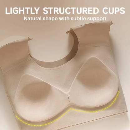 Bezšvové dámske spodné prádlo 1 v 1 s integrovanými ramennými vypchávkami