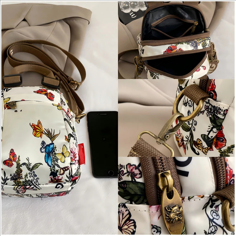 💥Dámska módna tlač viacvrstvovej tašky cez rameno💕