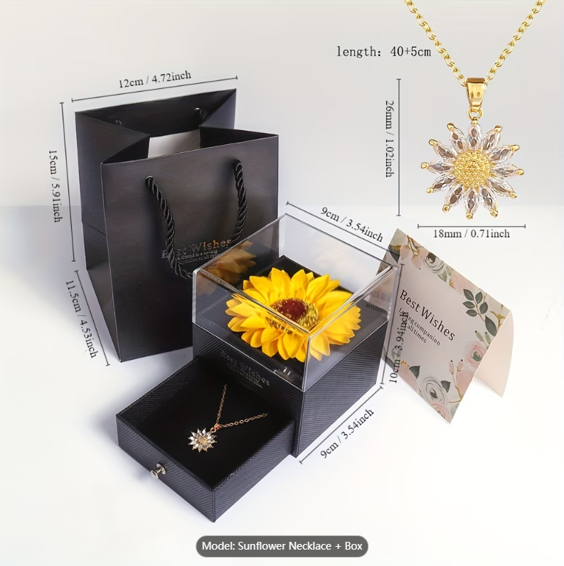 Artificial Flower Sunflower Necklace