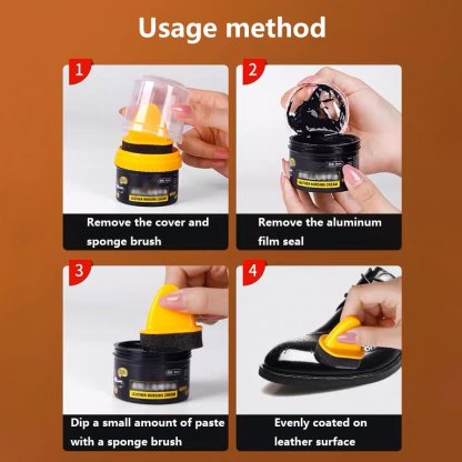 Tekutý leštidlo na topánky v kréme na opravu kože