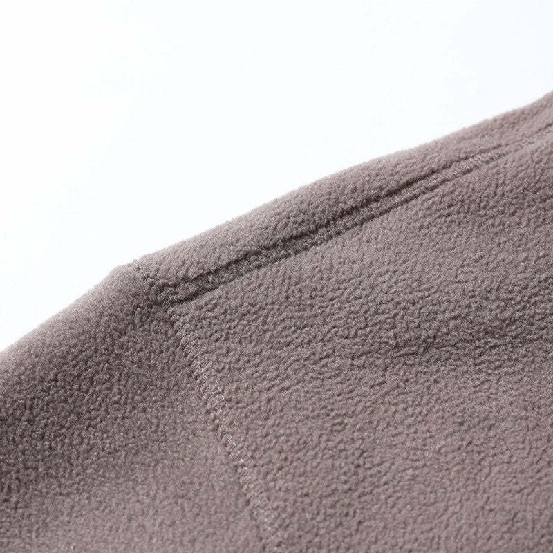 Pánska teplá bunda s kapucňou z umelého flísu s dvojitou stranou 