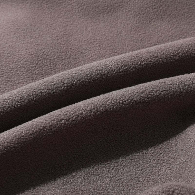 Pánska teplá bunda s kapucňou z umelého flísu s dvojitou stranou 