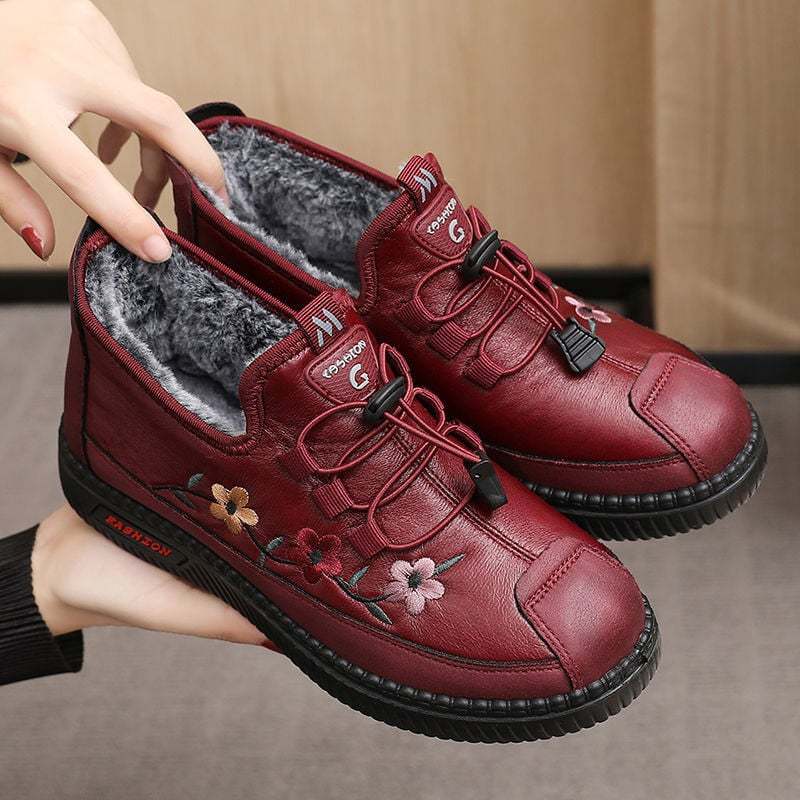 👢Dámske mokasíny z kože a kožušiny, mäkké a teplé👩
