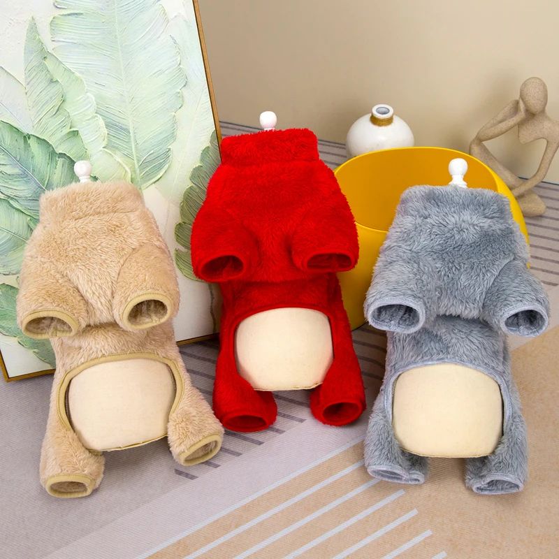 Zimný kabát pre psa so zipsom vzadu