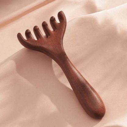 Šesťlaločný energetický masážny hrebeň 