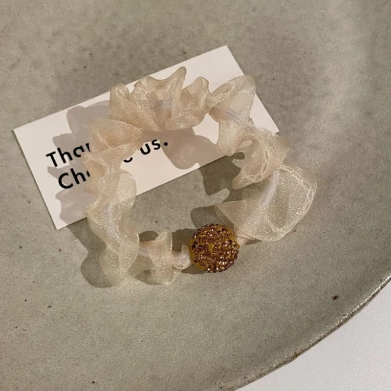 Elegantné sieťované vlasové pásky s kryštálmi🛒