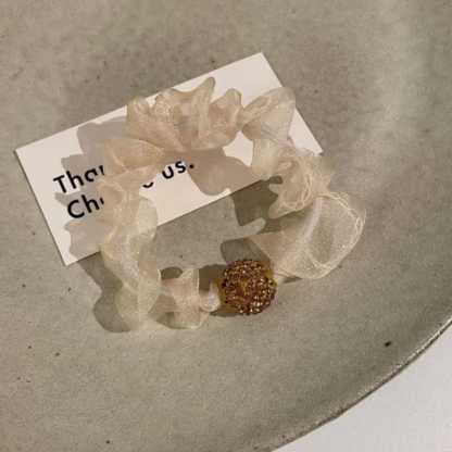 Elegantné sieťované vlasové pásky s kryštálmi🛒