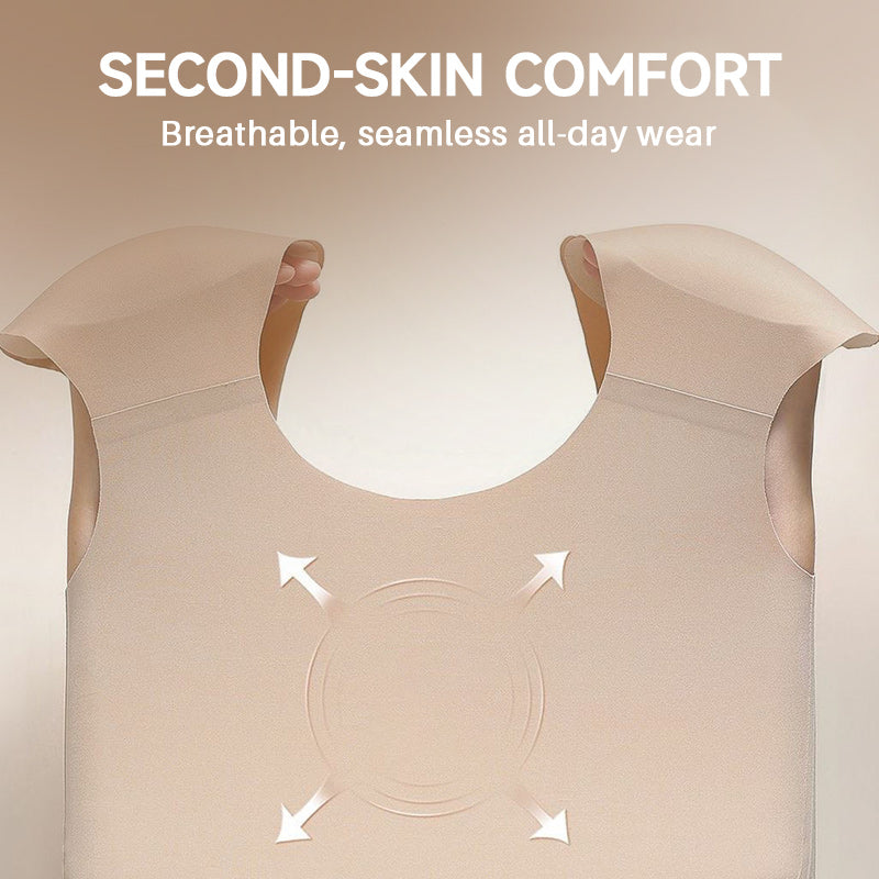 Bezšvové dámske spodné prádlo 1 v 1 s integrovanými ramennými vypchávkami