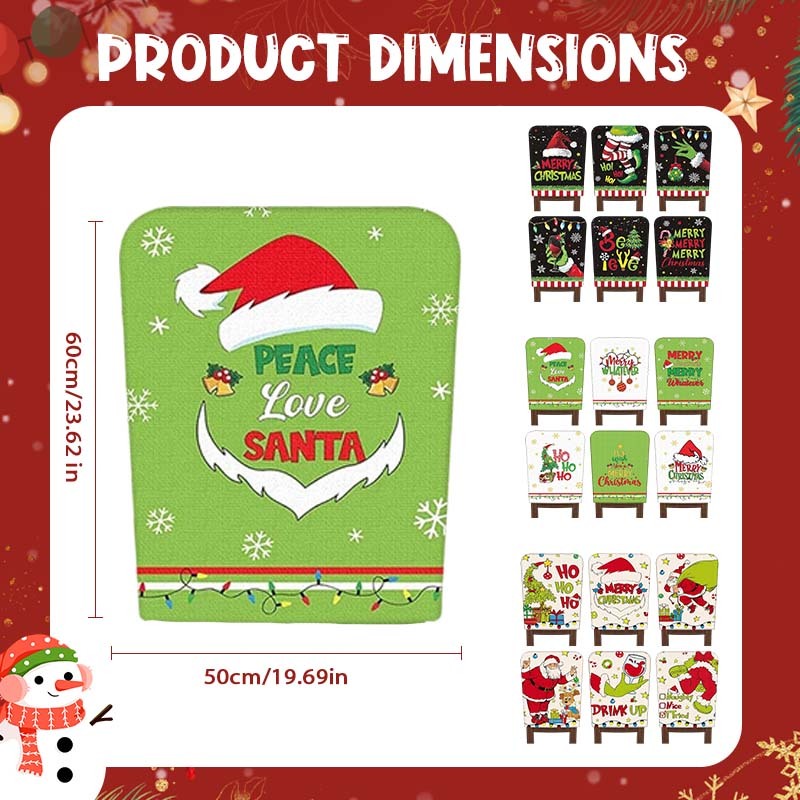 Kúpte 1 kus a získajte 1 kus zadarmo na 6 vianočných poťahov na stoličky