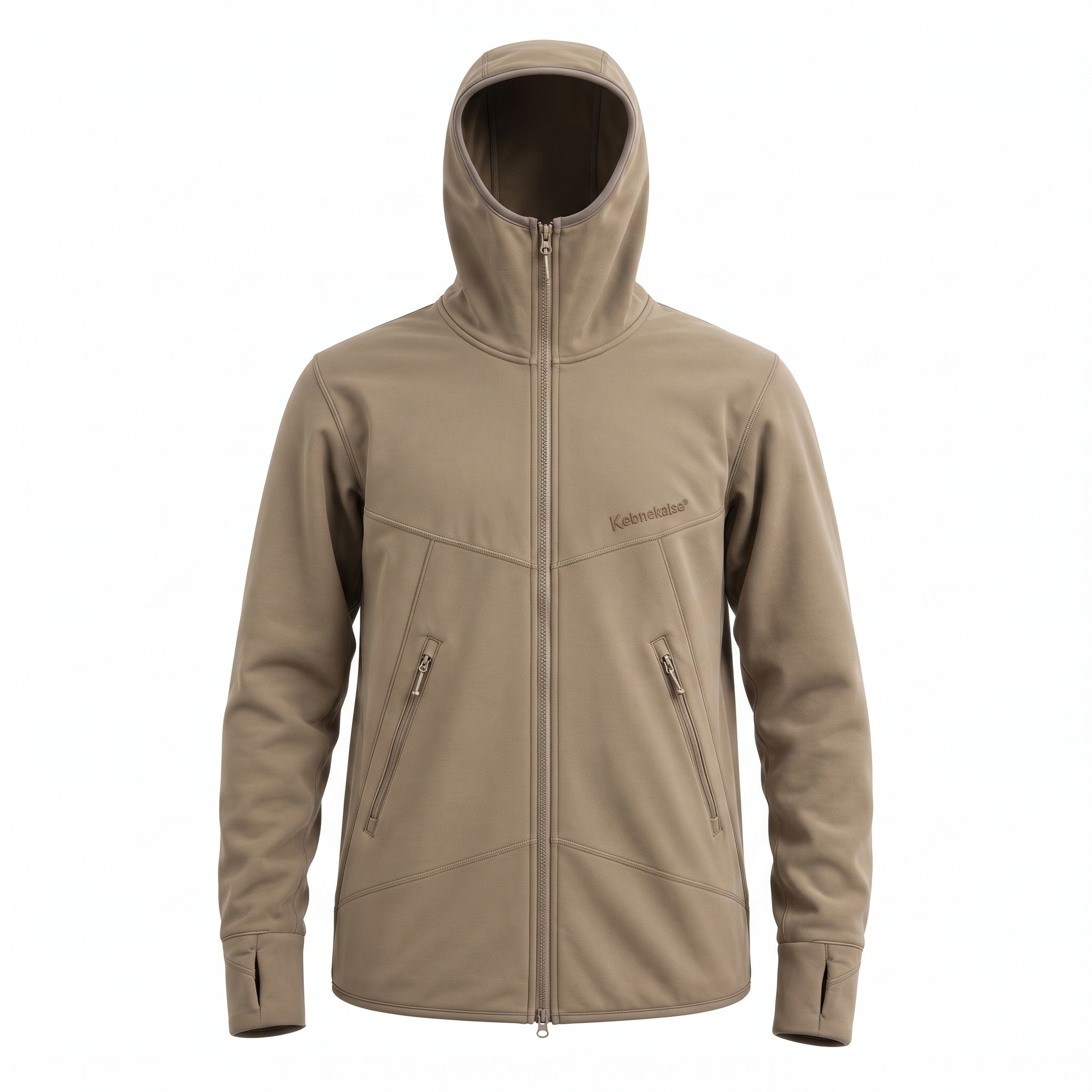 Men's fleece warm hooded jacket