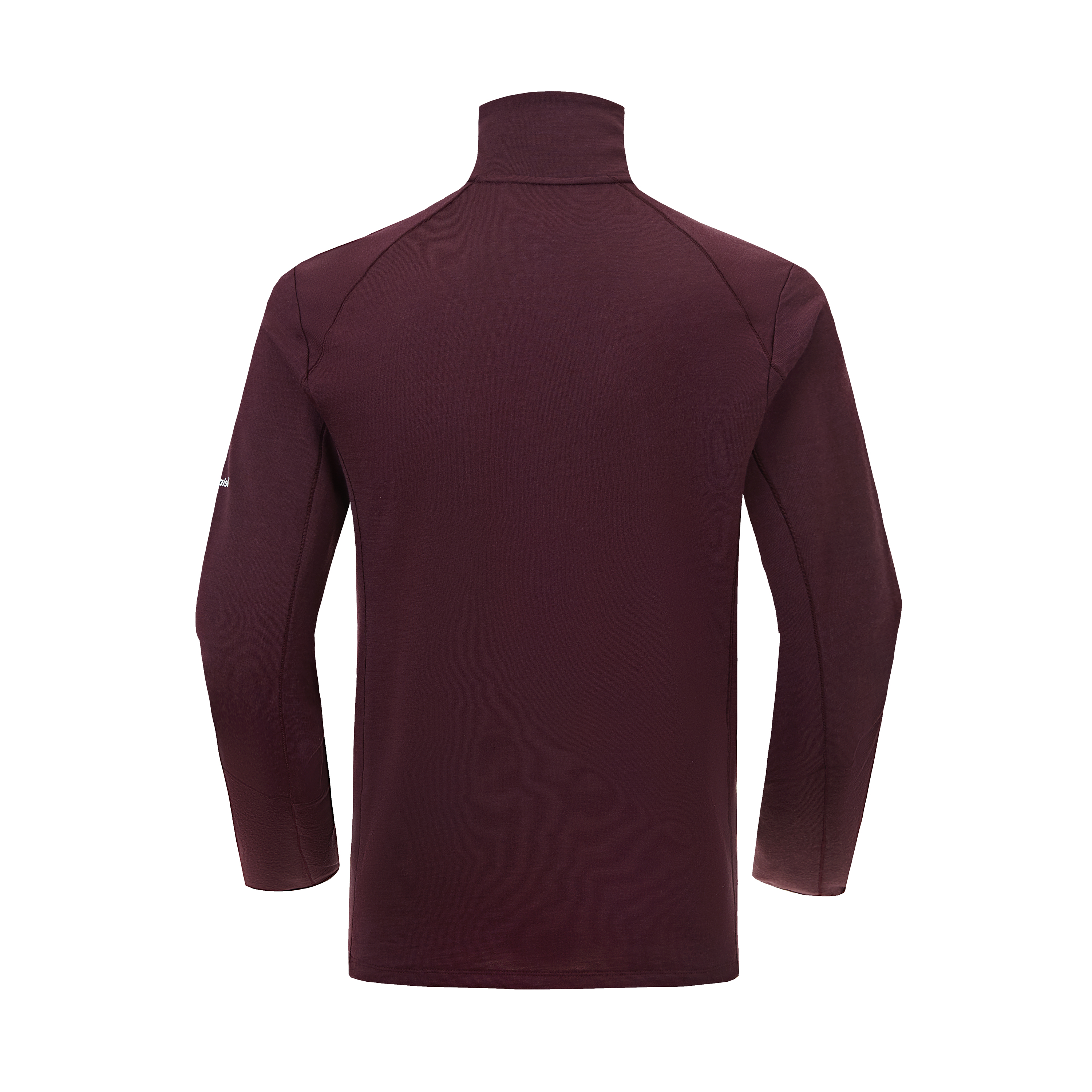 Men's  Wool Half-Zip Mock Neck Long Sleeve