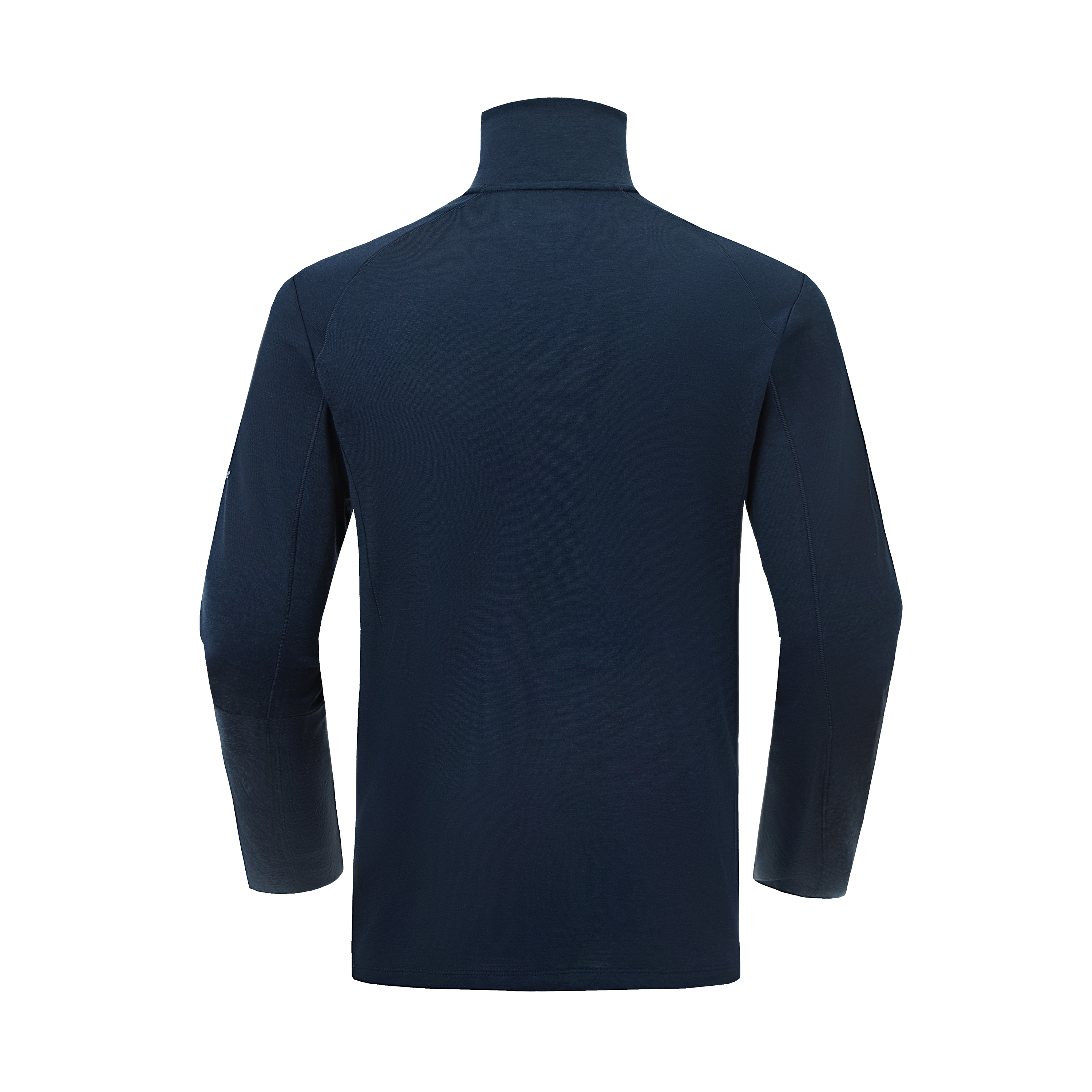 Men's  Wool Half-Zip Mock Neck Long Sleeve