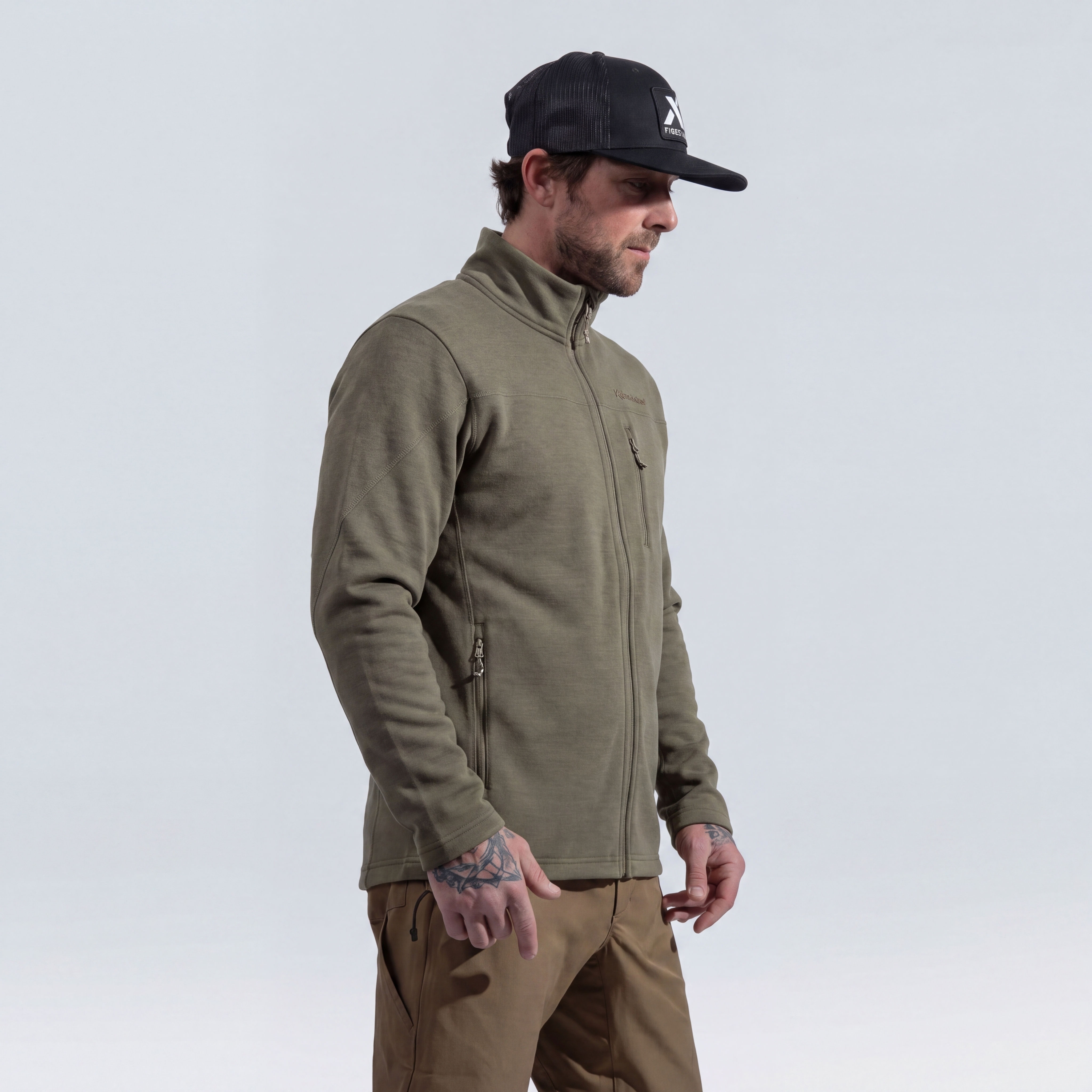 Men's wool warm jacket coat
