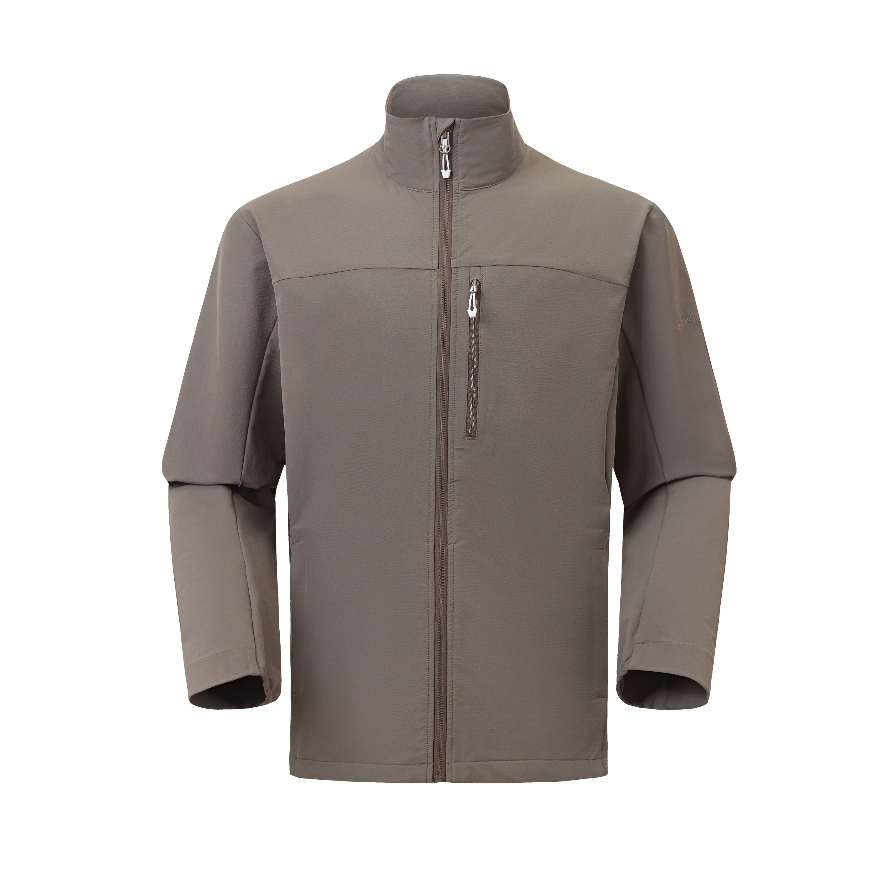 Men's Stand Collar Softshell Jacket Outdoor Windproof Casual Coat