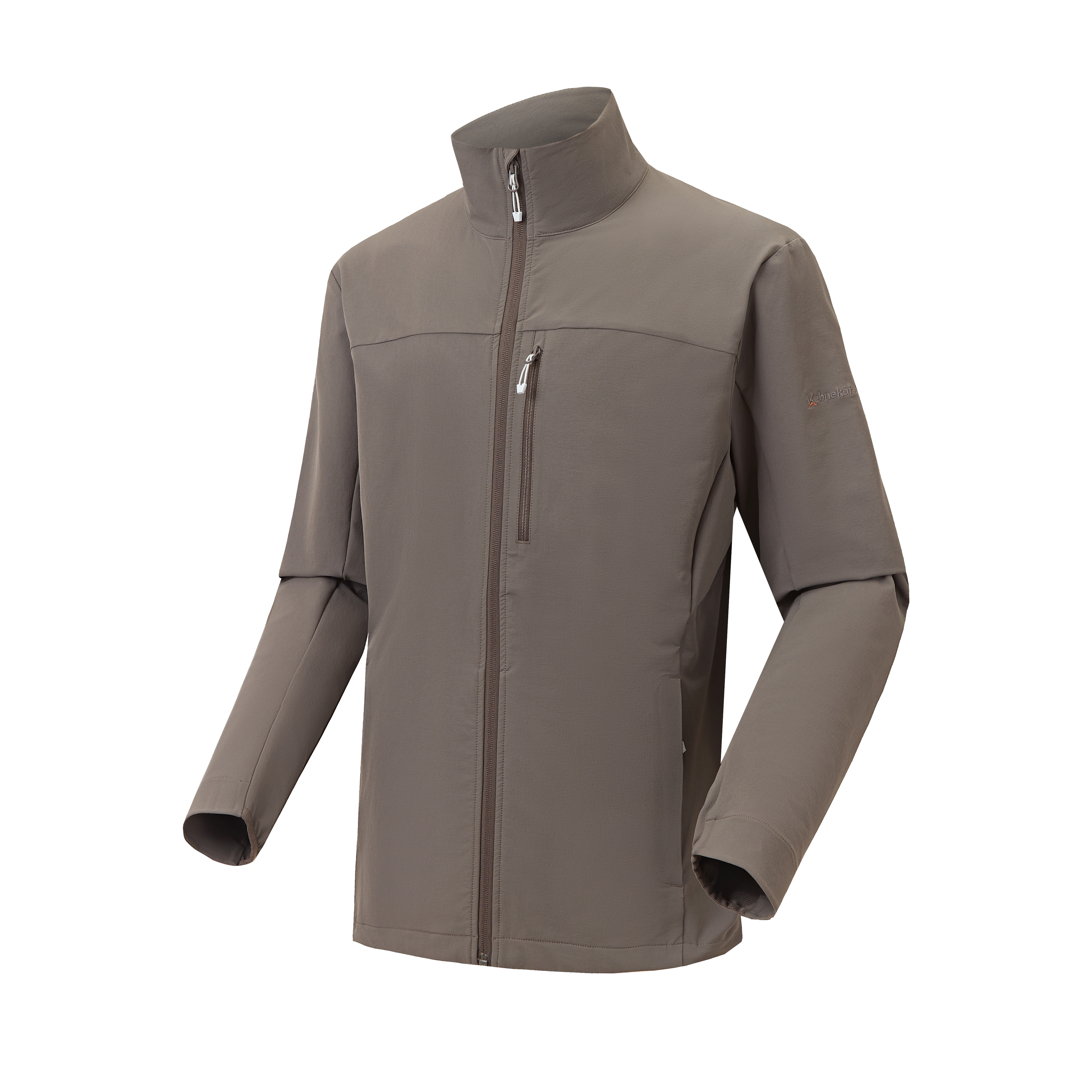 Men's Stand Collar Softshell Jacket Outdoor Windproof Casual Coat