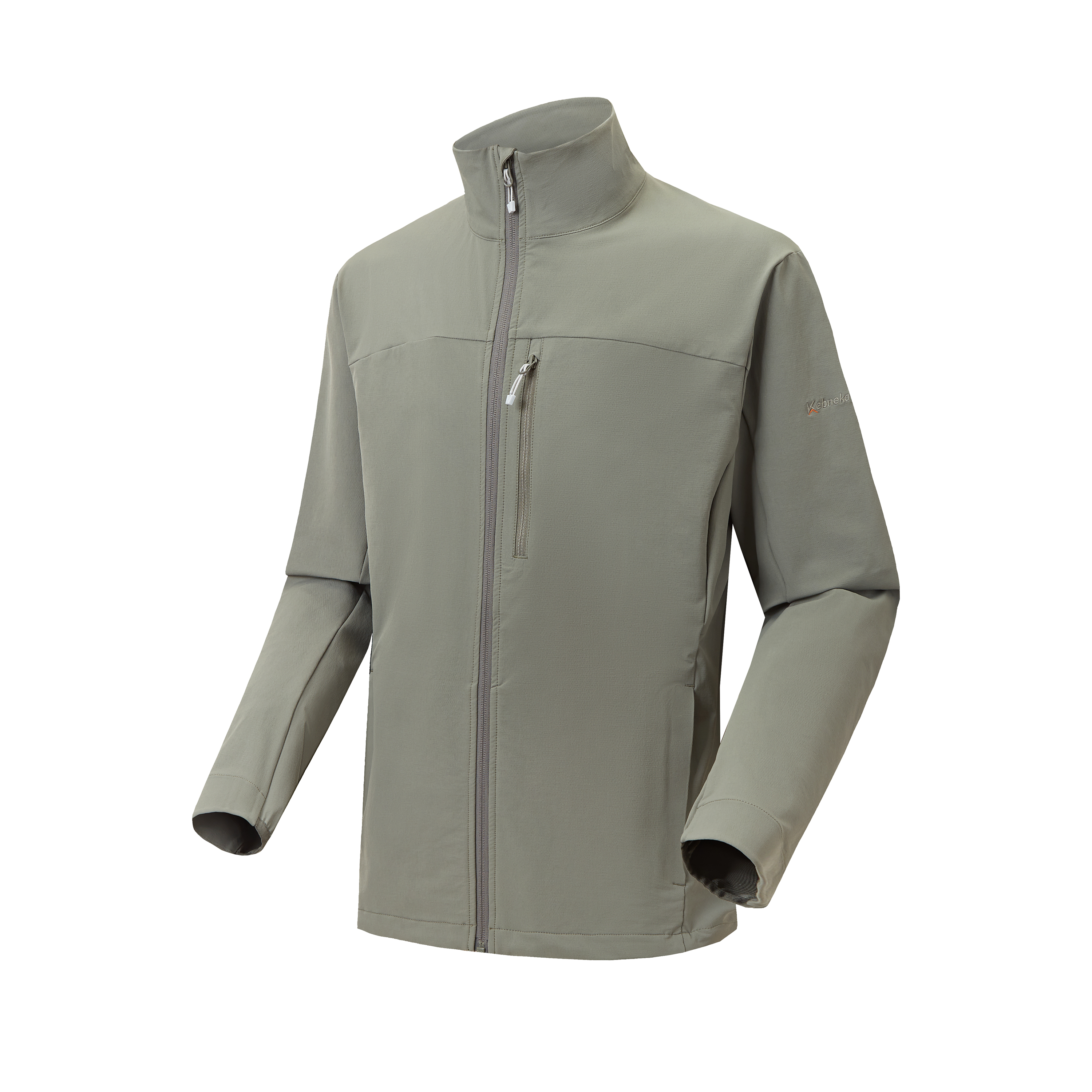 Men's Stand Collar Softshell Jacket Outdoor Windproof Casual Coat
