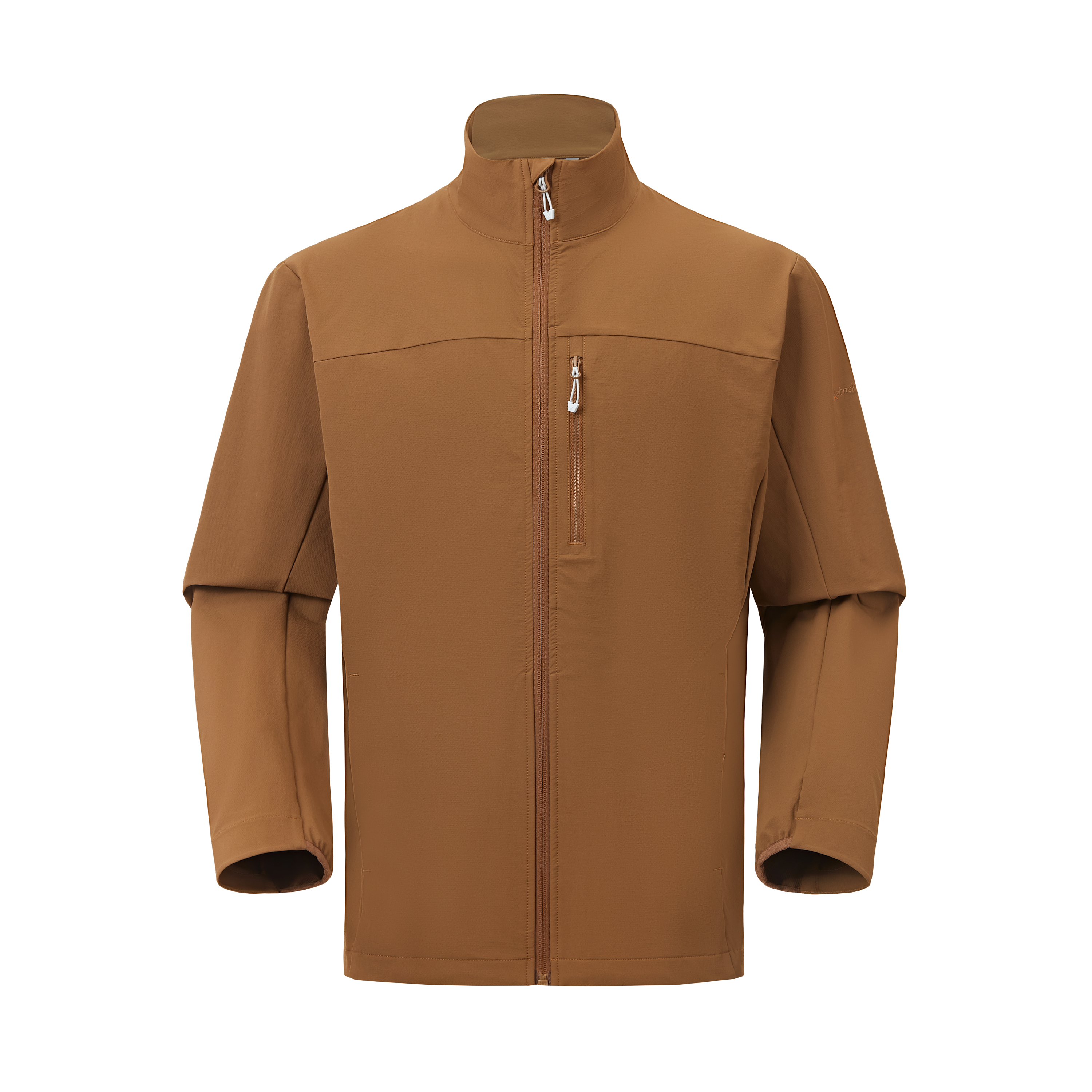 Men's Stand Collar Softshell Jacket Outdoor Windproof Casual Coat
