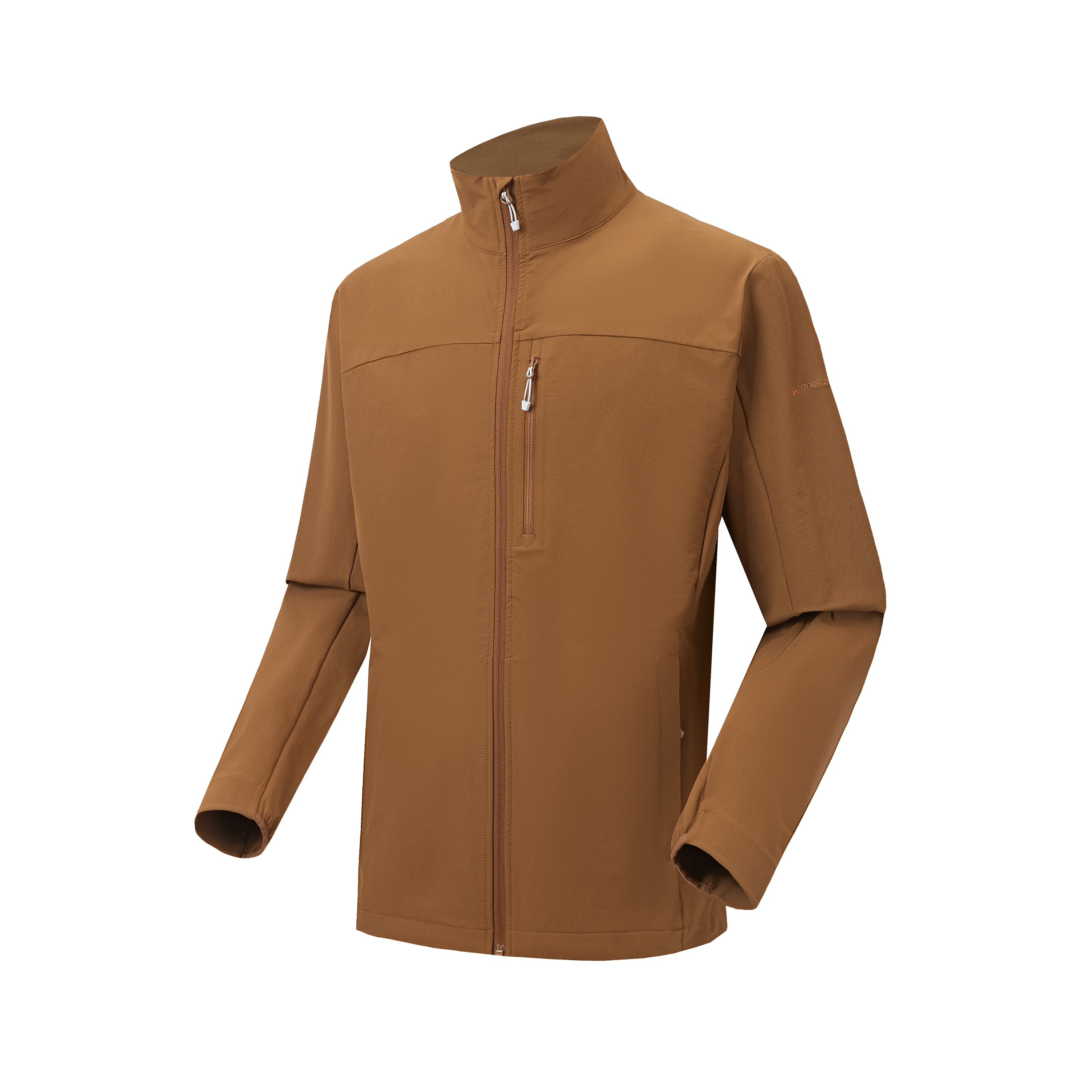 Men's Stand Collar Softshell Jacket Outdoor Windproof Casual Coat