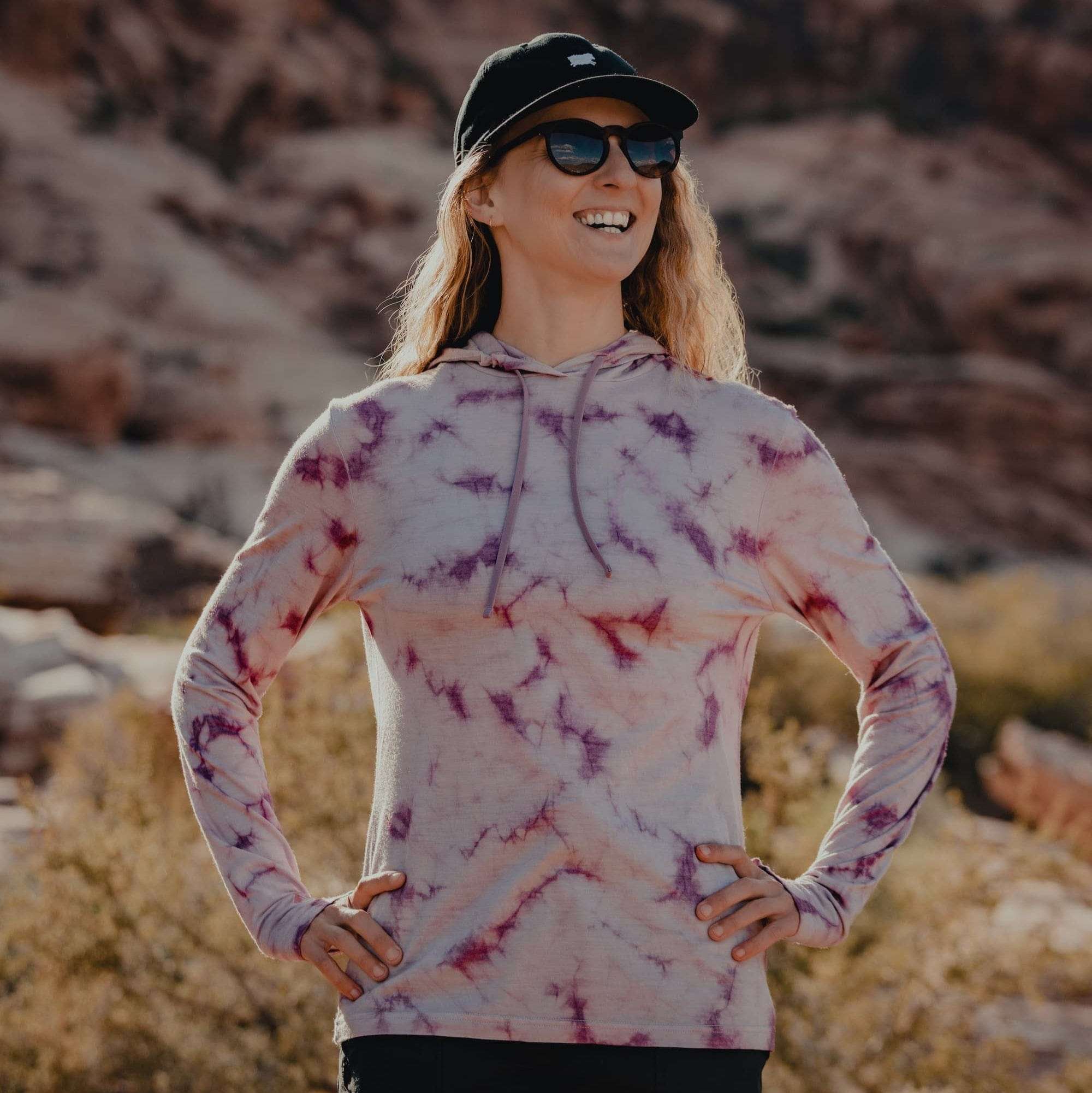 Women's Solstice Tie-Dye Lightweight Pullover Hoodie