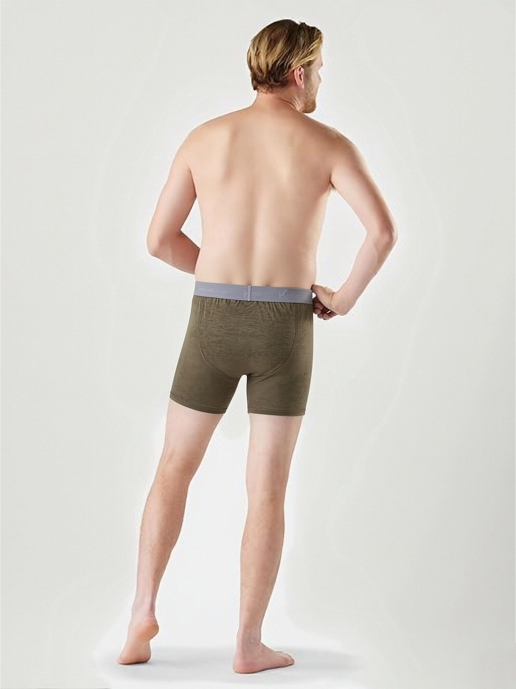 MICROWEIGHT 145WOOLVERINO MEN'S WOOL BOXER SHORTS