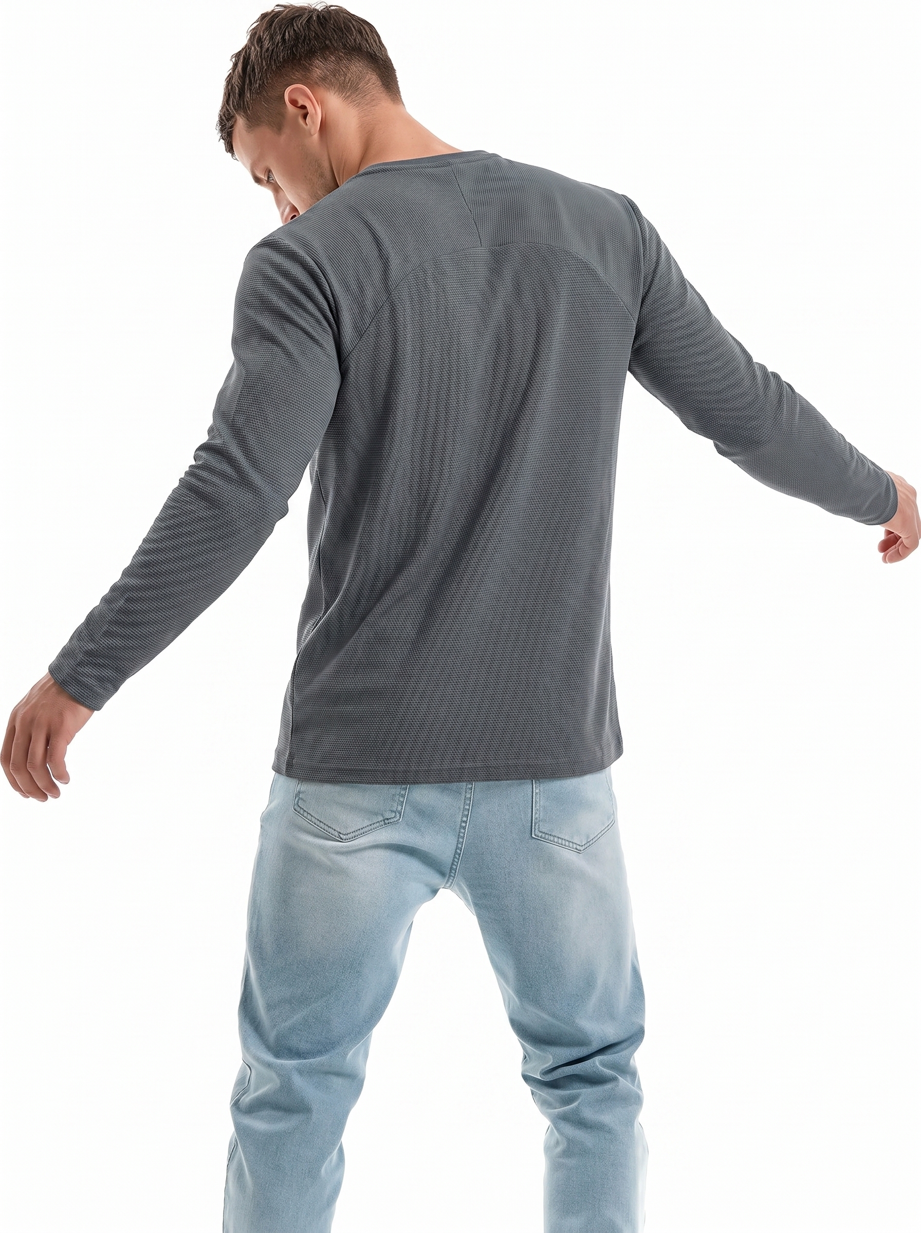 Men's Functional Crew Neck Long Sleeve Shirt