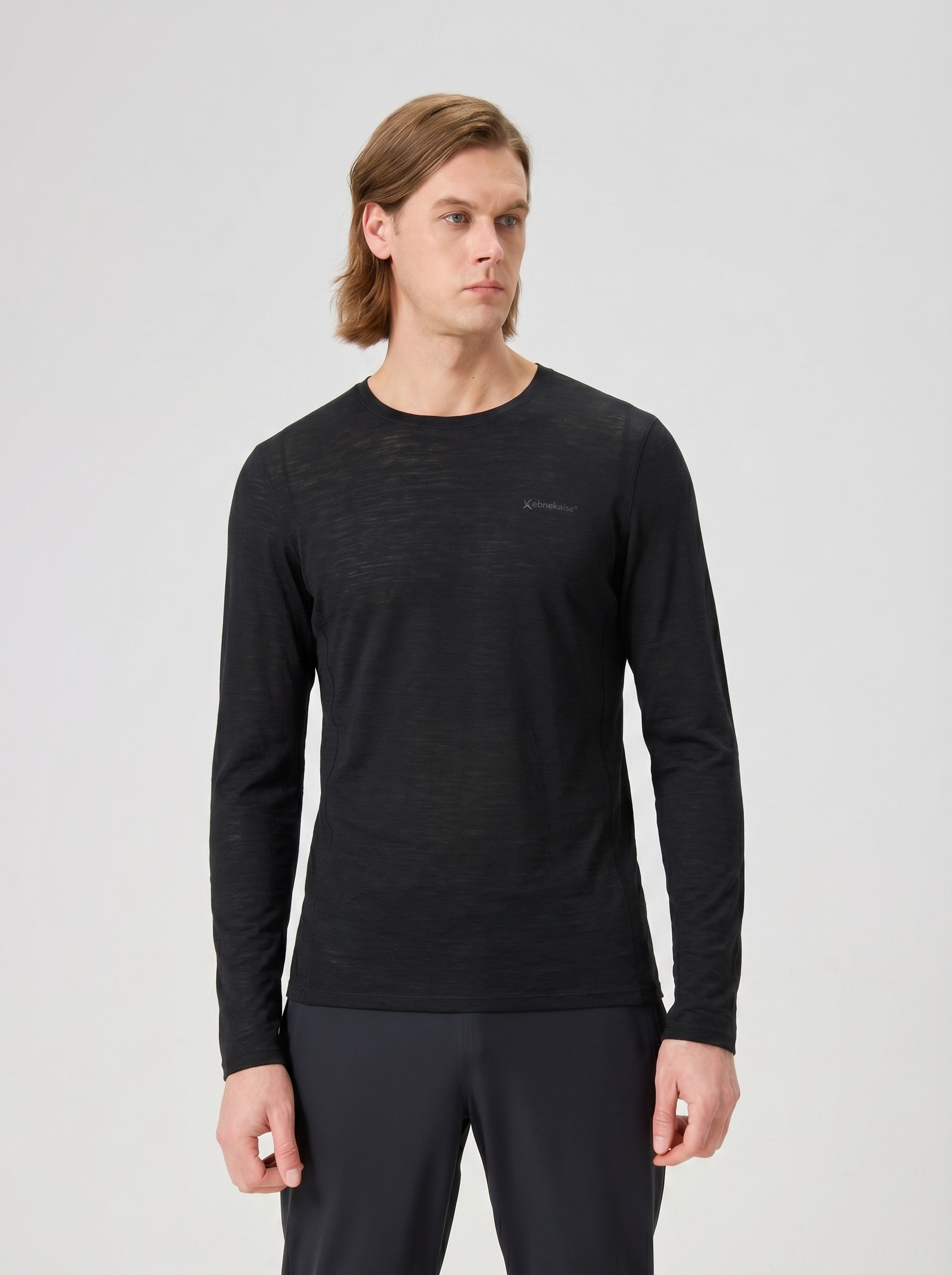 Men's classic long-sleeve wool