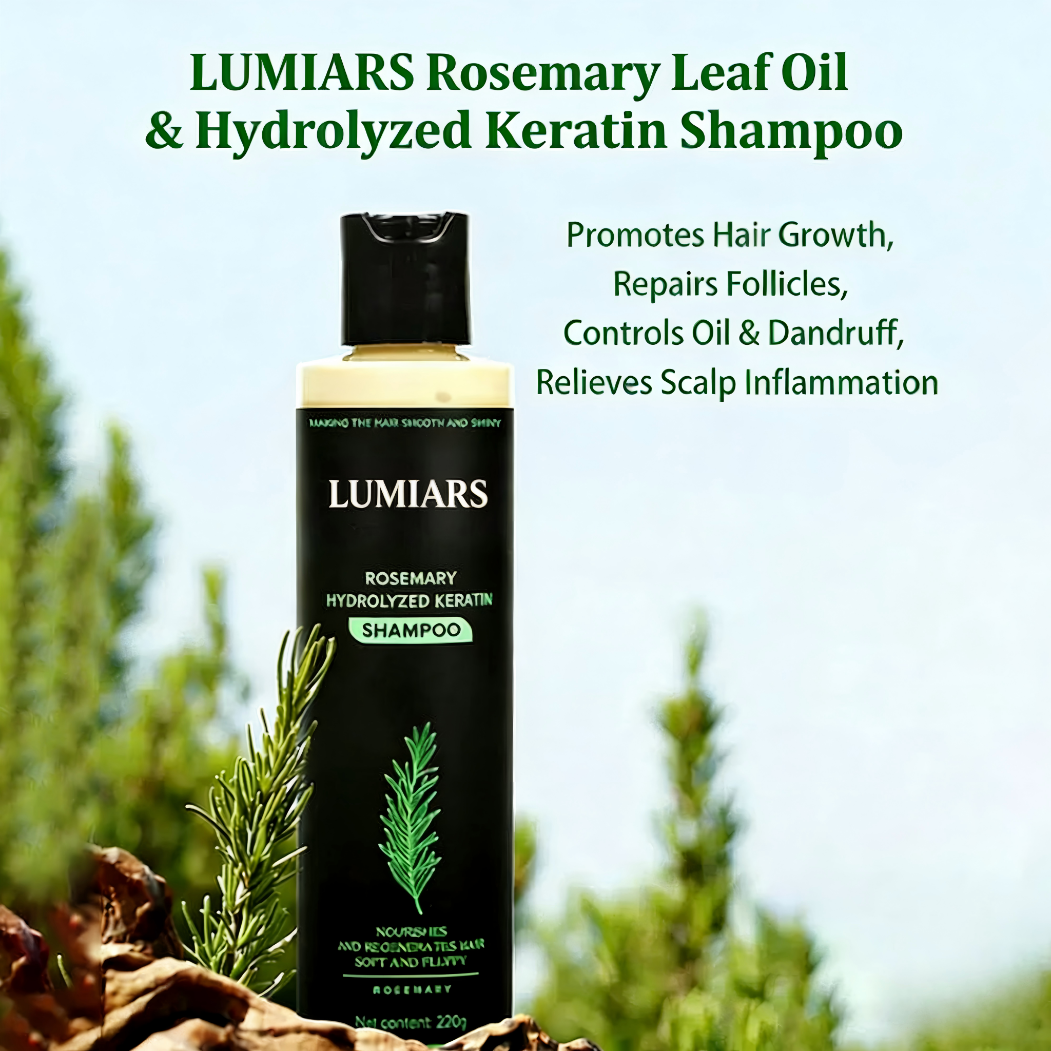 🔥Final 3 Hours: 70%OFF🔥 LUMIARS® Rosemary Hydrolyzed Keratin Shampoo