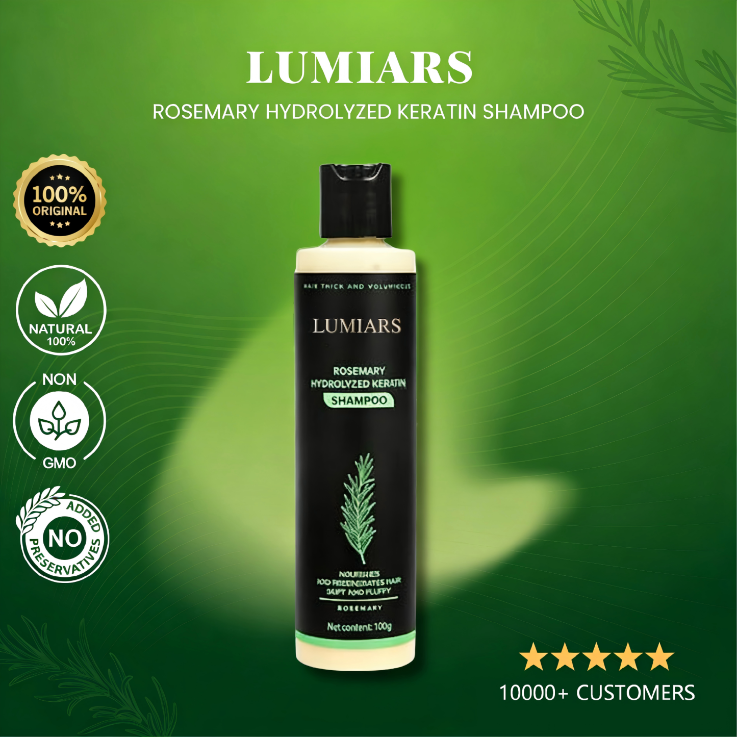 🔥Final 3 Hours: 70%OFF🔥 LUMIARS® Rosemary Hydrolyzed Keratin Shampoo