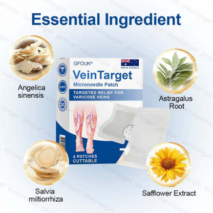 🇦🇺💧👩‍🔬GFOUK® VeinTarget Microneedle Patch⚡Instant Relief, Long-Term Results