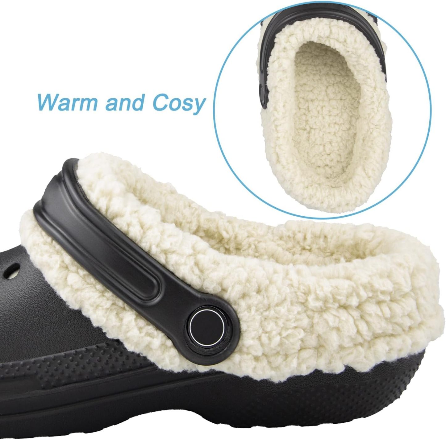 🎁TikTok Last Day Sale -50% OFF🎉Fur Liner Inserts for Croc Replacement Fleece Fluffy Fuzzy Sherpa Lining Warm Insoles for Winter