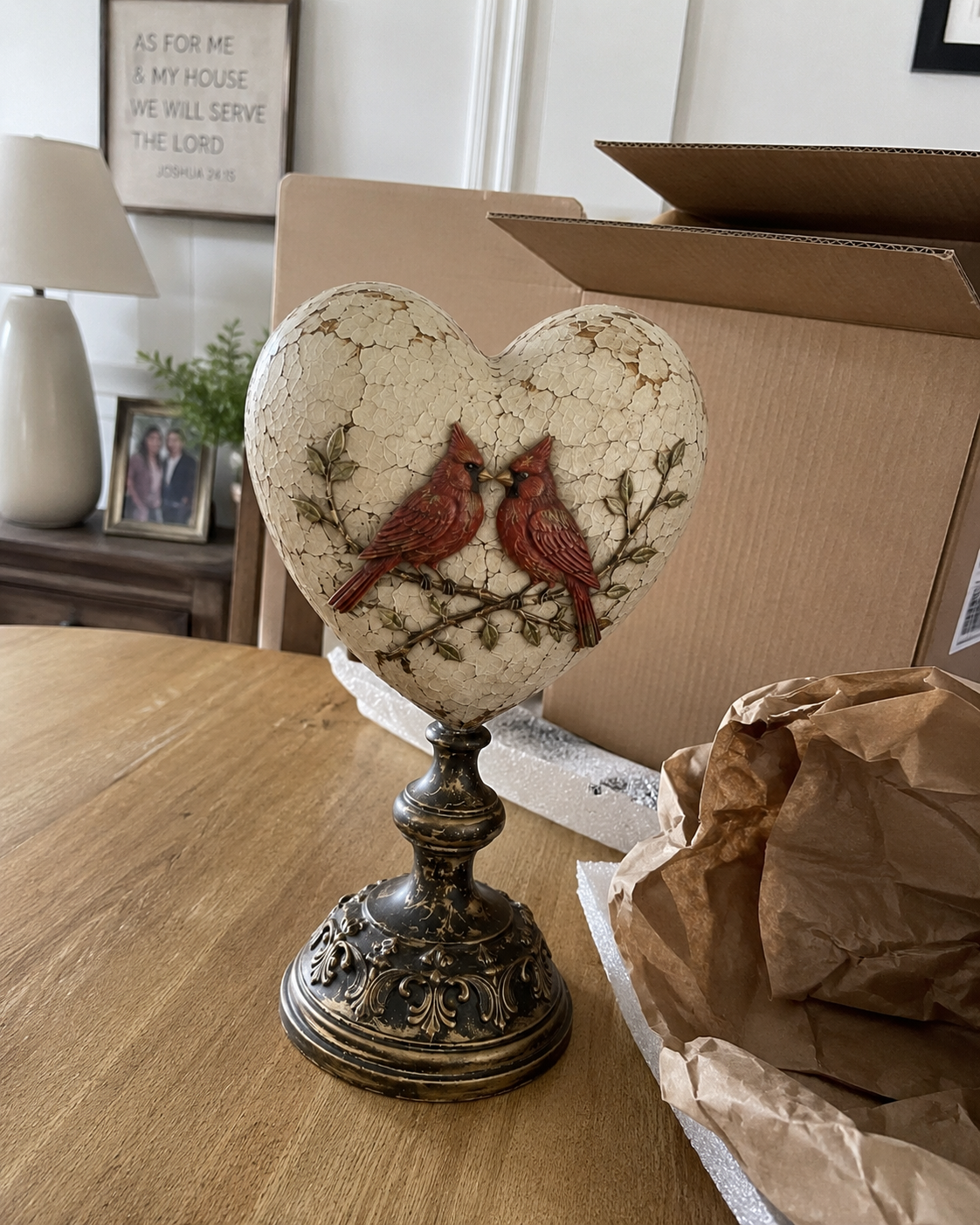 Cardinal Keepsake Heart customer photo