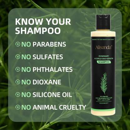 🔥LAST DAY 50% OFF - Alisanda® Organic Rosemary Hair Growth Shampoo