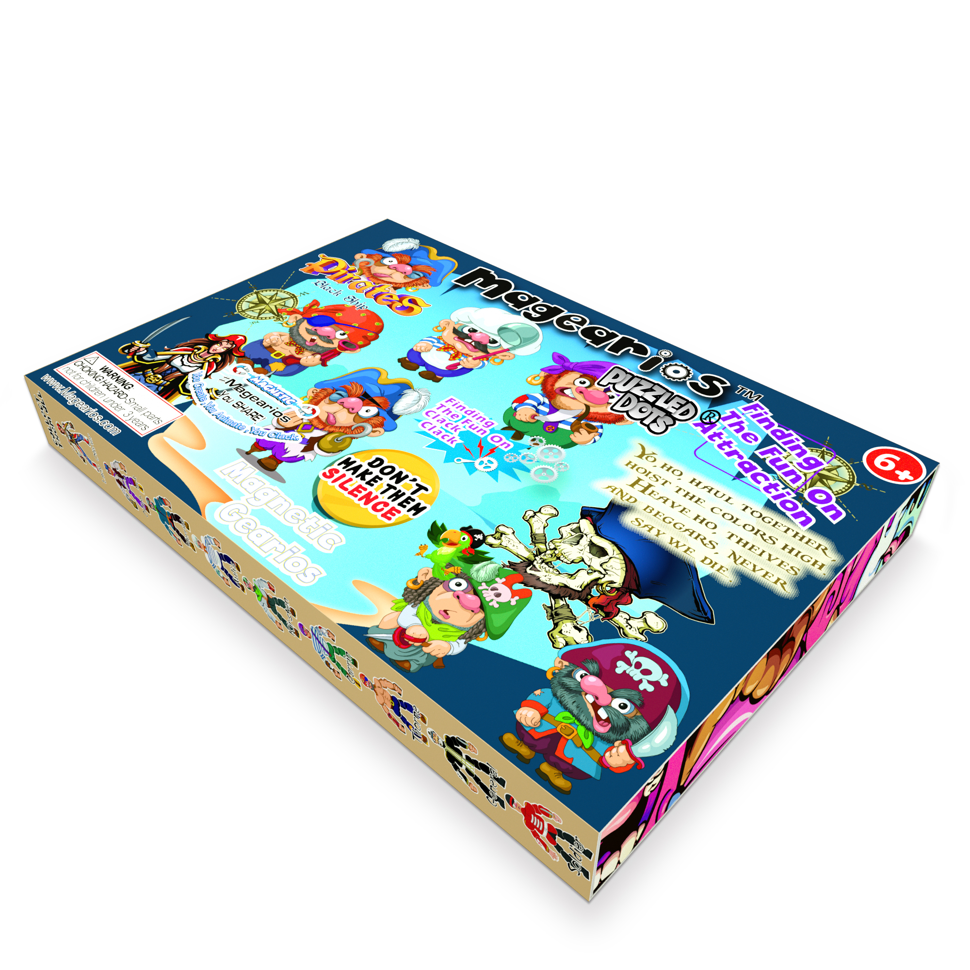 Puzzled Dots Magearios and Gearios Figures -Pirates and Golden Island .