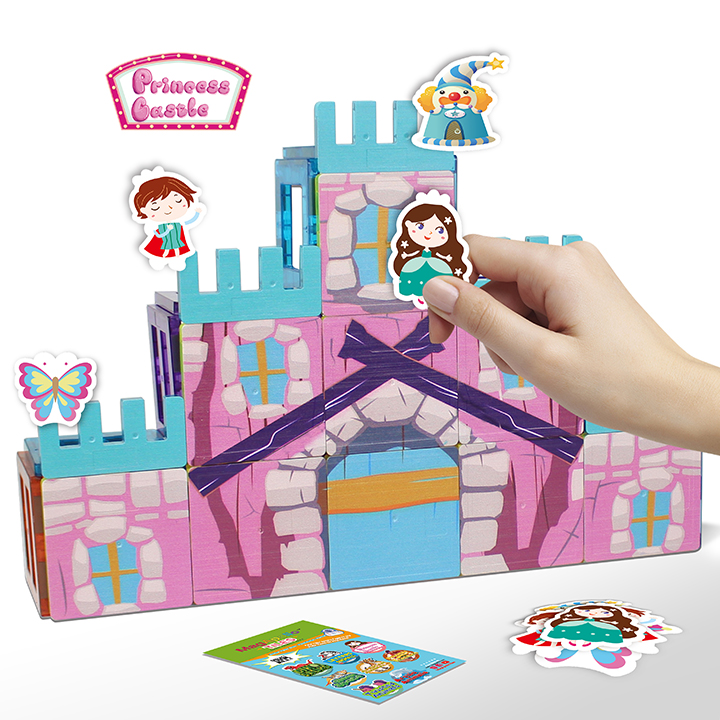 PuzzledDots Magnetic Tiles-Princess Castle Educational  Toys in Modeling 