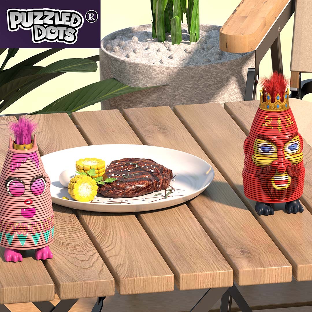 Puzzled Dots Toy models Loopals and his friends .8 roles available .