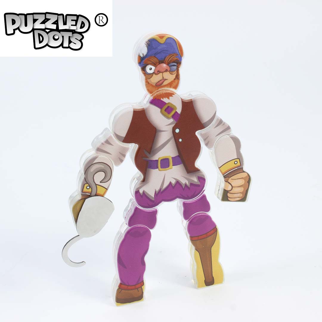 Puzzled Dots Magearios and Gearios Figures -Pirates and Golden Island .