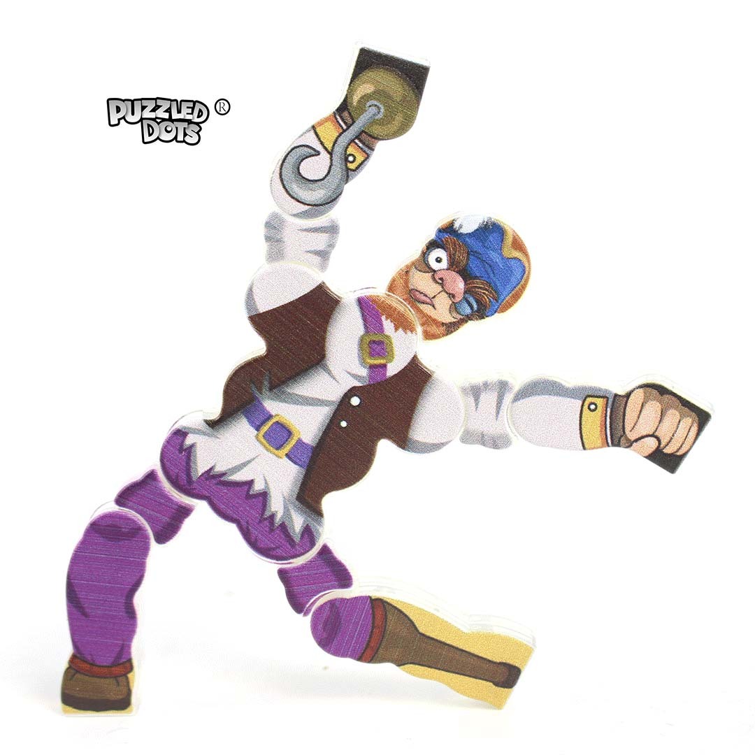 Puzzled Dots Magearios and Gearios Figures -Pirates and Golden Island .